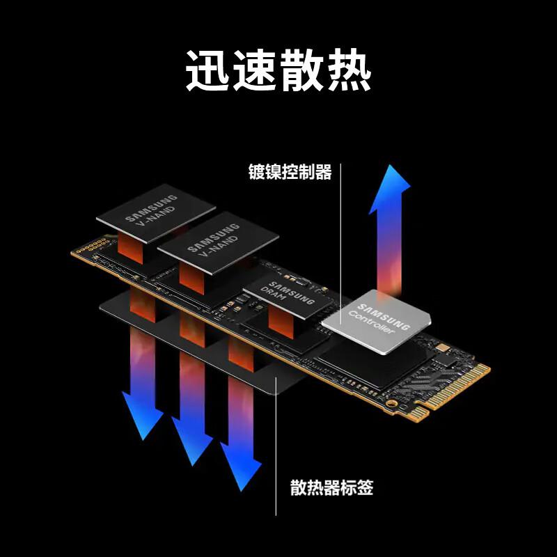 三星 MZ-V9P4T0BW SSD固态硬盘 4TB  990 PRO系列 M.2接口(NVMe协议PCIe 4.0 x4)按个销售