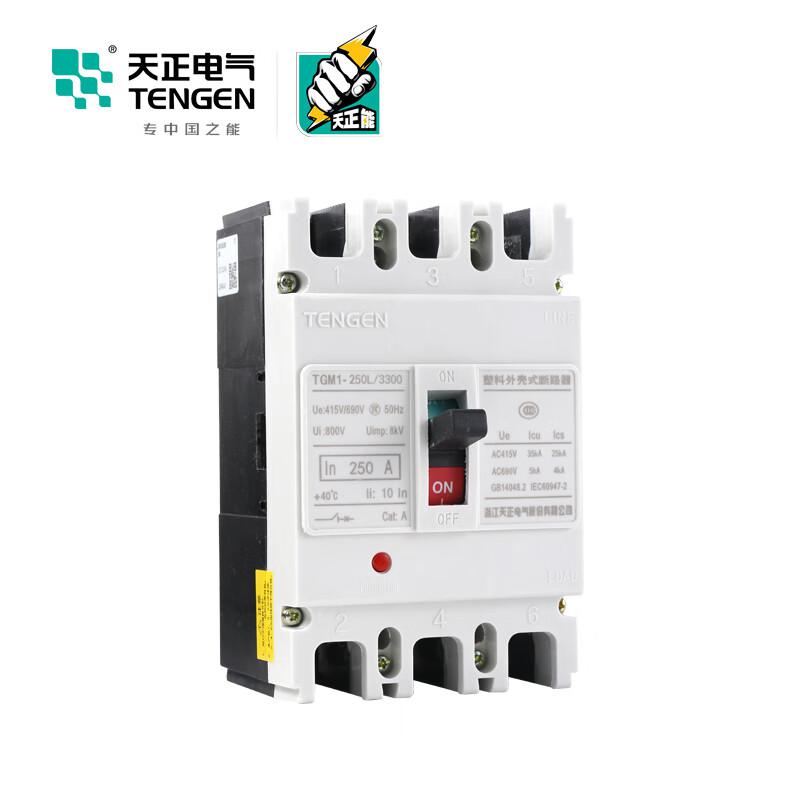天正电气 TGM1-250L/4300B 250A 塑壳断路器按（个）销售