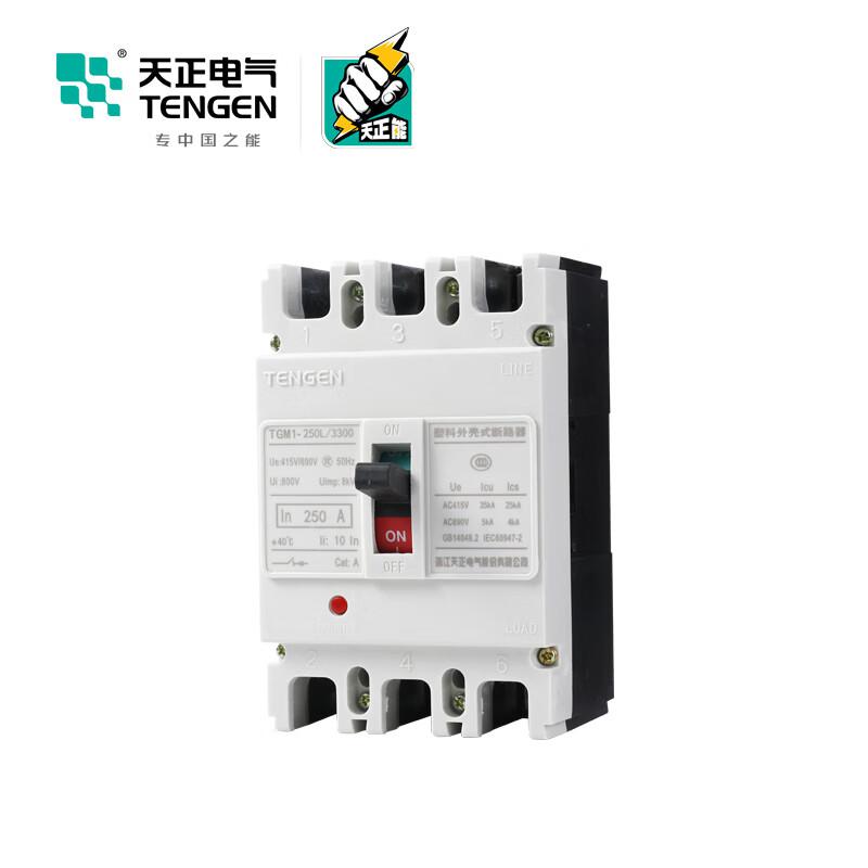 天正电气 TGM1-250L/4300B 250A 塑壳断路器按（个）销售