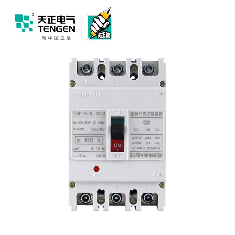 天正电气 TGM1-250L/3200 125A 塑壳断路器按（个）销售