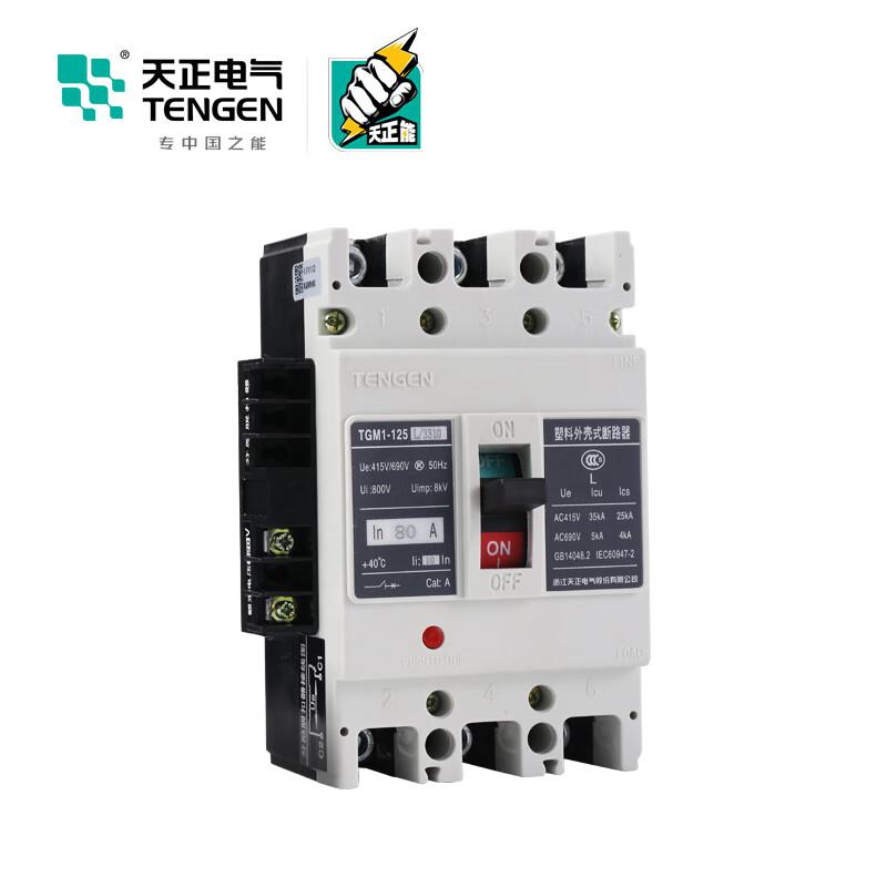 天正电气 TGM1-125L/3340 40A AC220V 塑壳断路器按（个）销售
