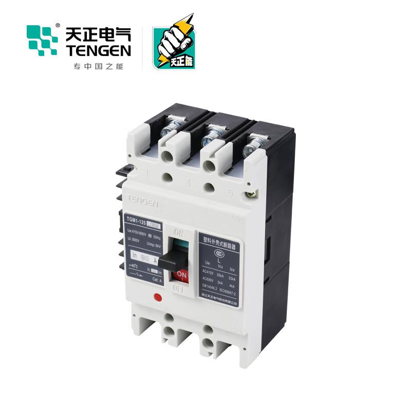天正电气 TGM1-125L/3340 40A AC220V 塑壳断路器按（个）销售