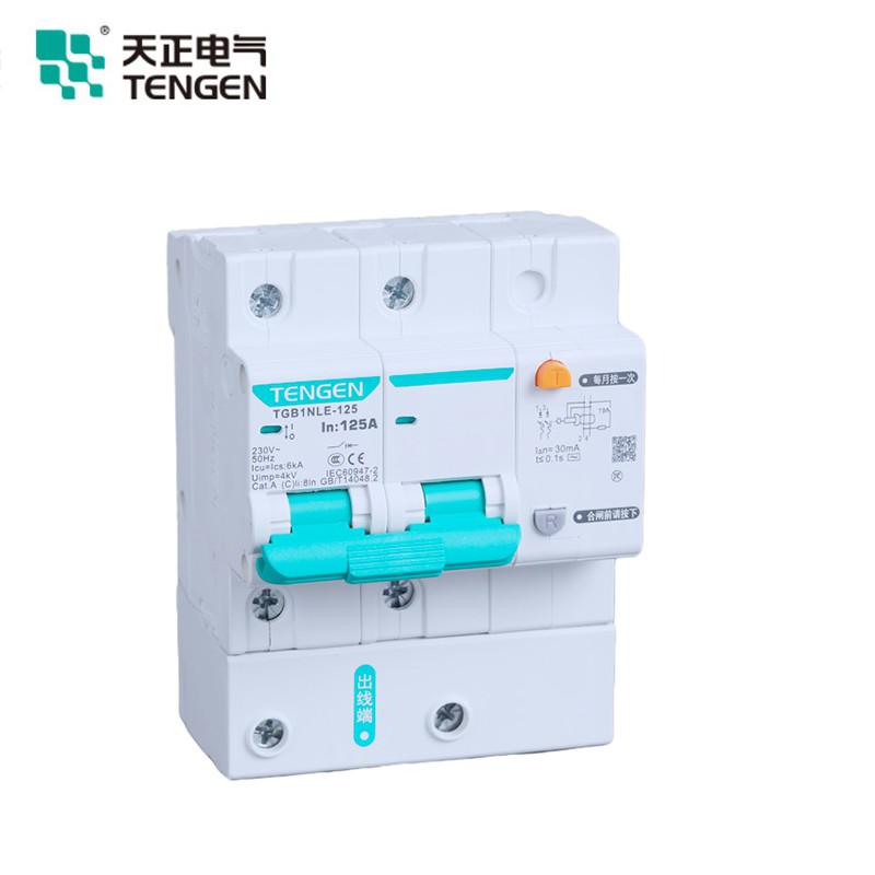 天正电气 TGB1NLE-125 3P D100 30mA 断路器  TGB1NLE-125 3P D100 30mA(祥云3.0)按（个）销售