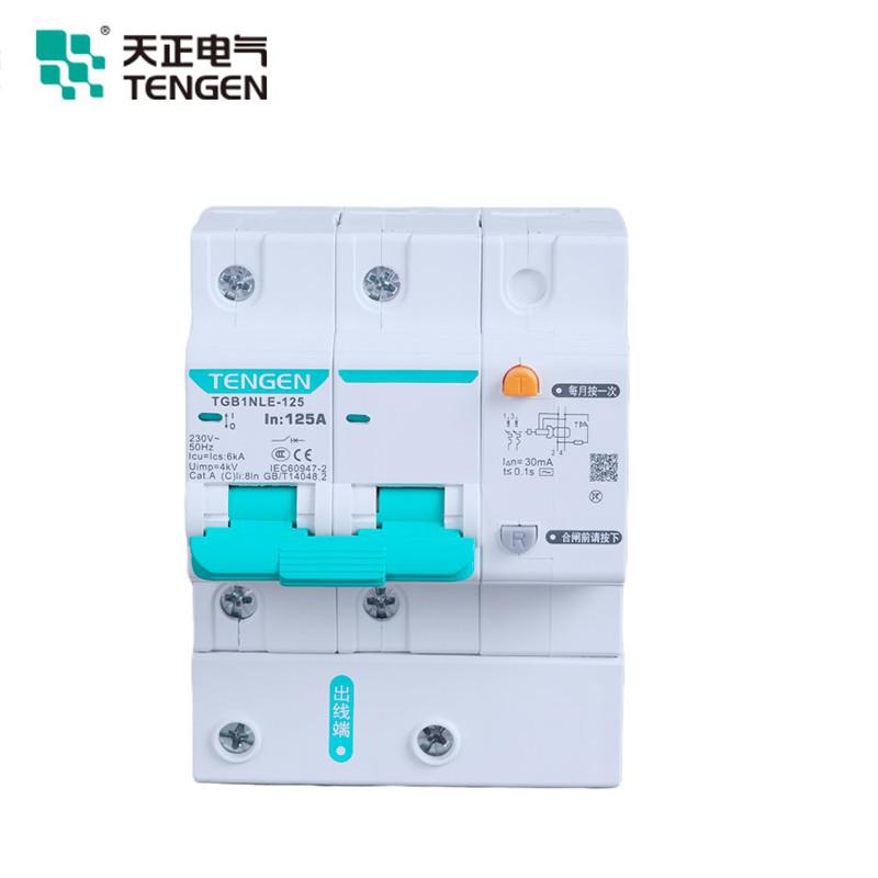 天正电气 TGB1NLE-125 3P D100 30mA 断路器  TGB1NLE-125 3P D100 30mA(祥云3.0)按（个）销售