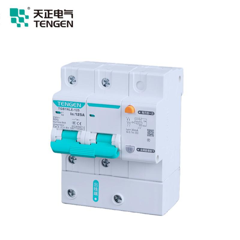 天正电气 TGB1NLE-125 3P D100 30mA 断路器  TGB1NLE-125 3P D100 30mA(祥云3.0)按（个）销售