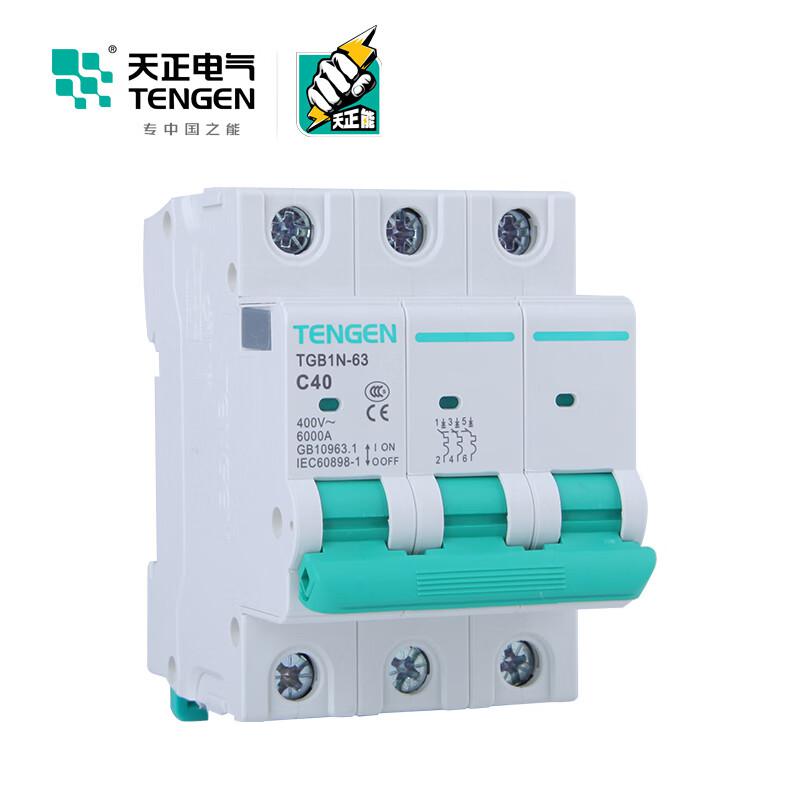 天正电气 TGB1N-63 3P C40(祥云3.0) 微型断路器按(个)销售