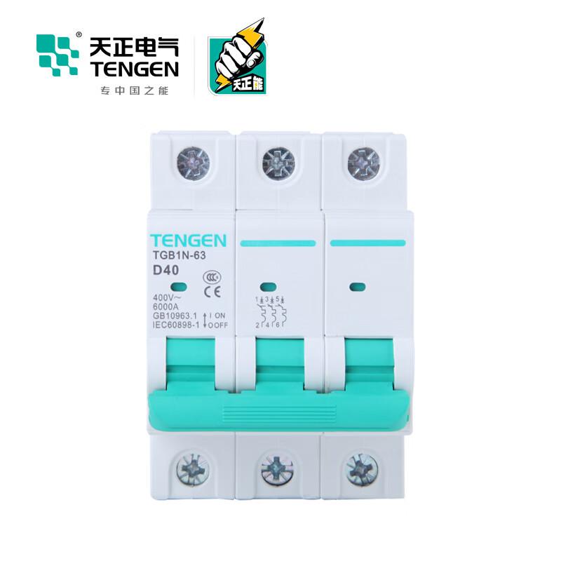天正电气 TGB1N-63 3P D40(祥云3.0) 微型断路器按（个）销售