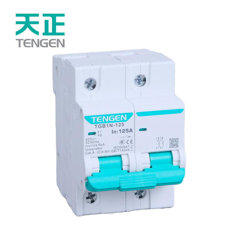 天正电气 TGB1N-125 2P C63(祥云3.0) 微型断路器按(个)销售 天正电气 TGB1N-125 2P C63(祥云3.0) 微型断路器按(个)销售