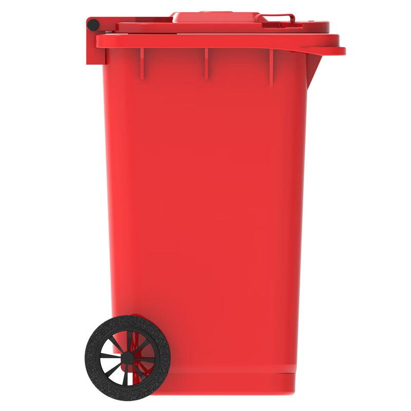 科力邦 KB5101-120L 户外垃圾桶红色新国标分类垃圾桶大号加厚120L(个) 红色按（个）销售