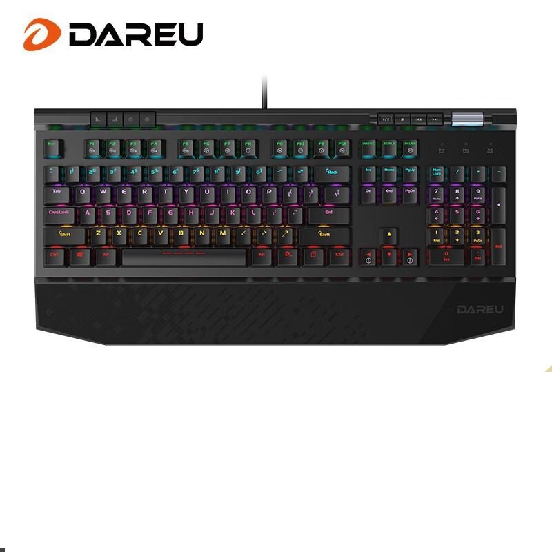 达尔优 EK812升级版 机械键盘 黑色（红轴）按个销售