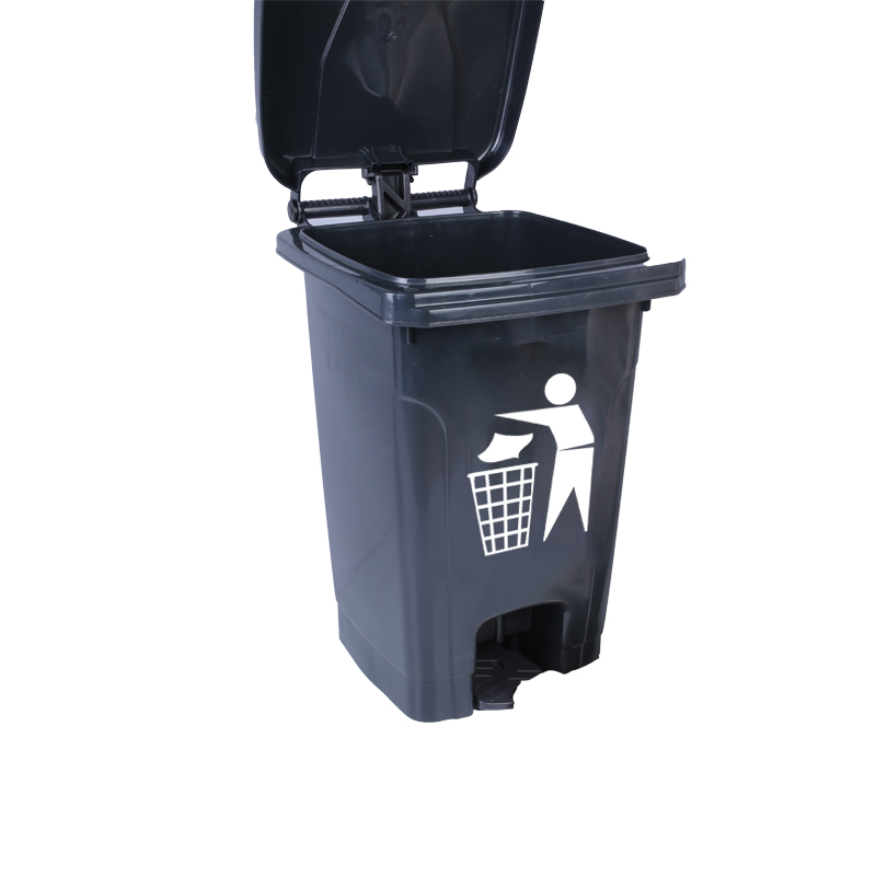 敏胤 MYL-7100U 100L 脚踏灰桶灰盖通用标垃圾桶 灰黑色按个销售