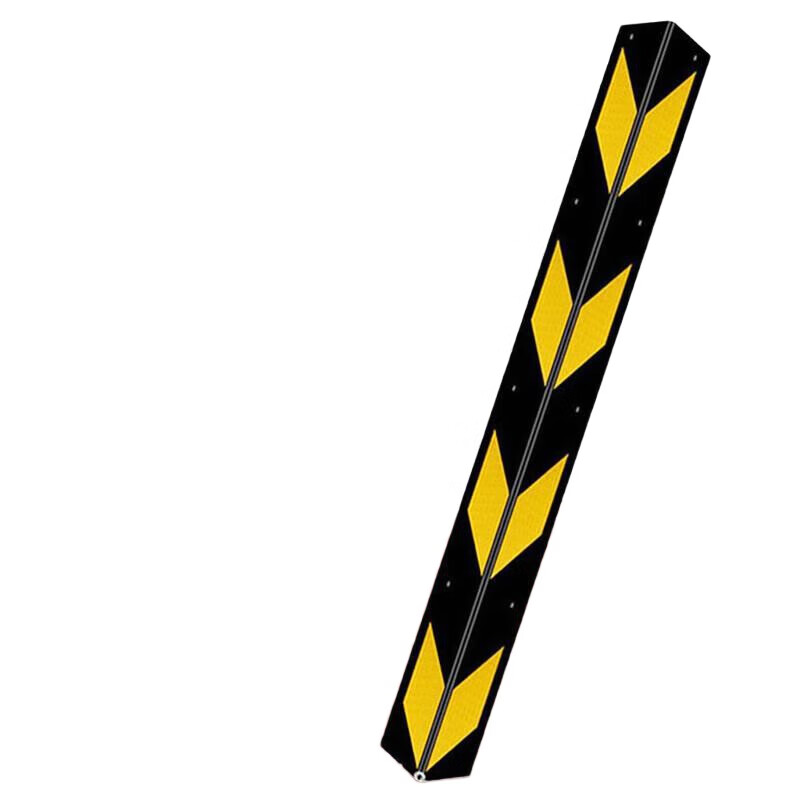 冰禹 BYlf-544 橡胶护墙角 反光防撞护角条柱子保护条 10*1200*93mm  2根起订按根销售