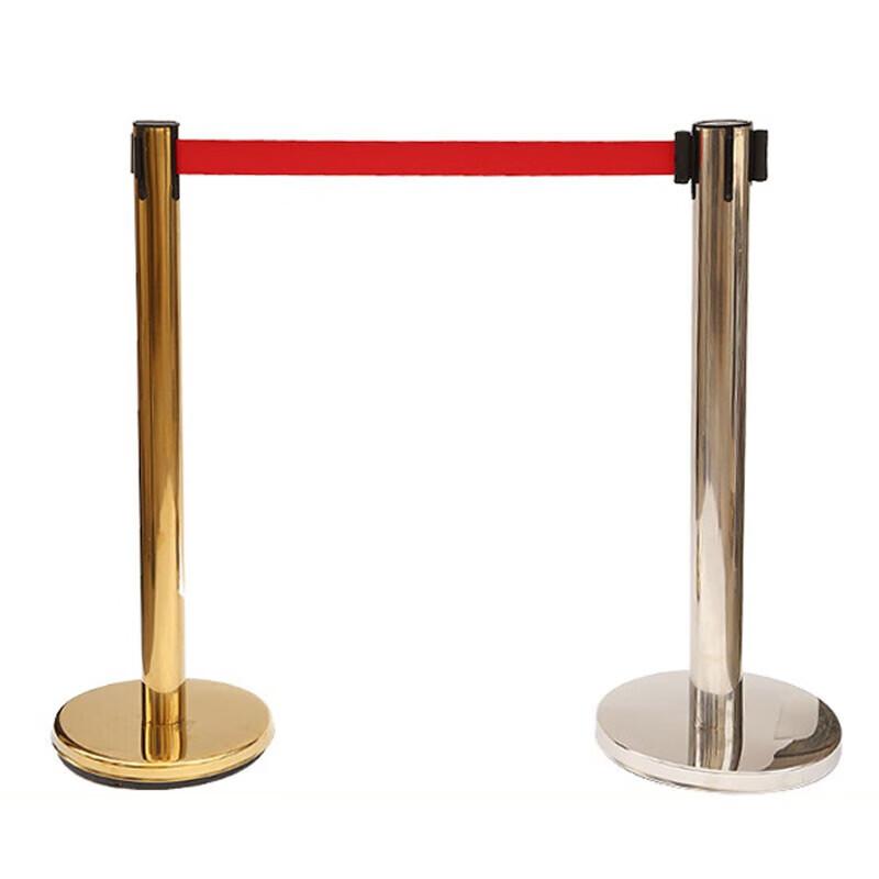 海斯迪克 一米线栏杆隔离伸缩带护栏围栏警戒线 烤漆黑款-配3米带 标准款按根销售