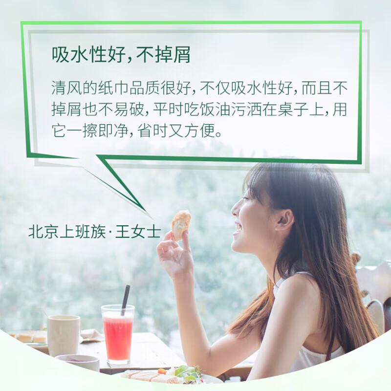 清风 A02BGD 纯净系列4层10卷*80g无芯 卷纸 10提/箱 白色按（箱）销售