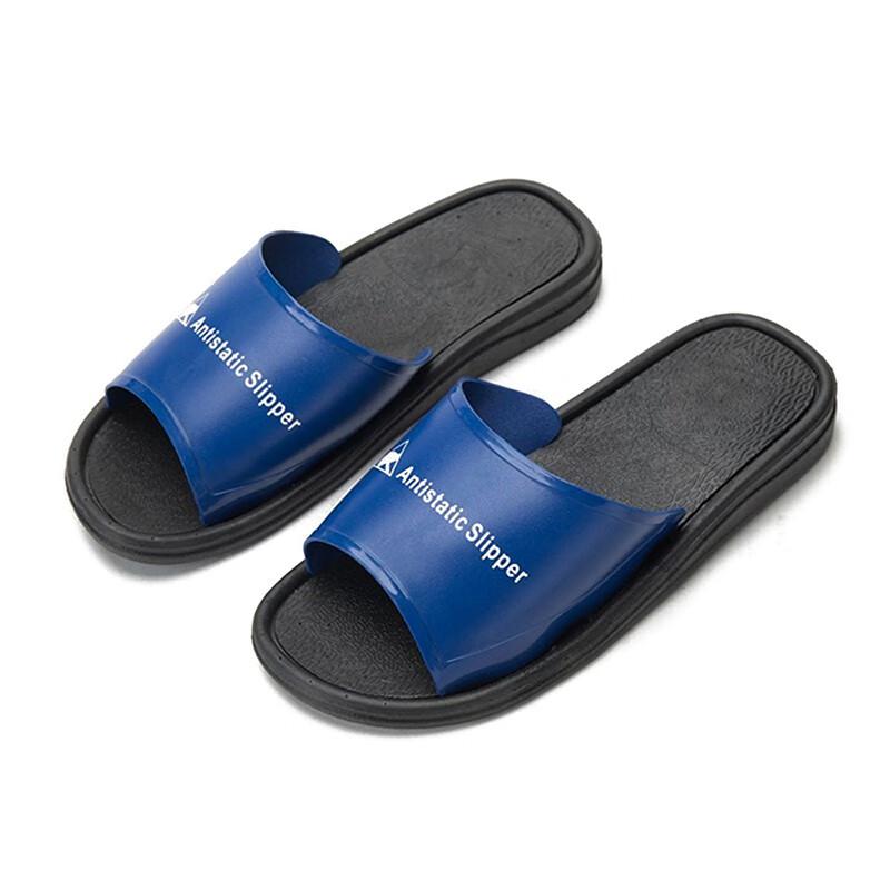 苏识 3140033 防静电拖鞋PVC底 38码 蓝黑色按（双）销售