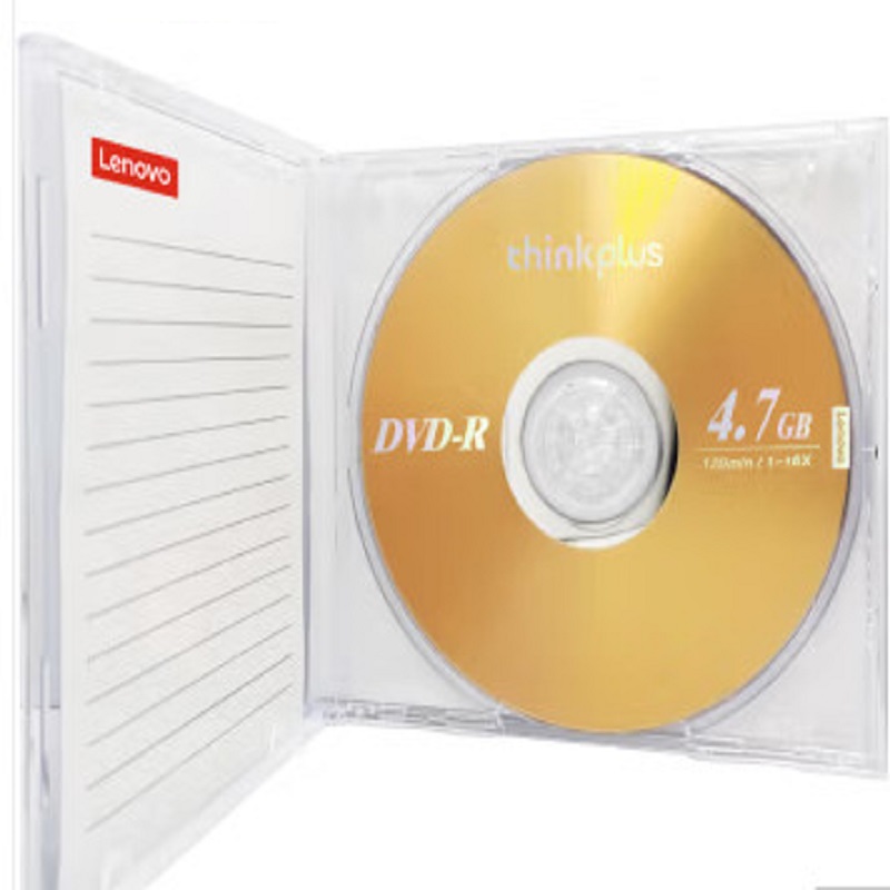 联想 DVD-R 空白光盘/刻录盘 16速4.7GB  台产档案系列 单片盒装 10片/包按（包）销售
