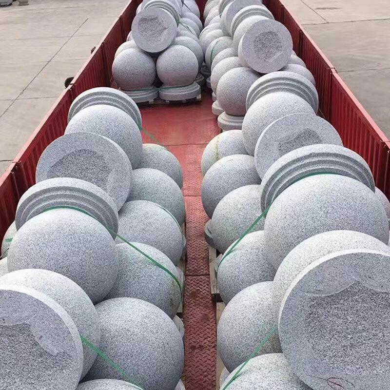 豪思克普 HSSD-04 石墩圆球 需自行卸货 五莲红直径40cm按个销售