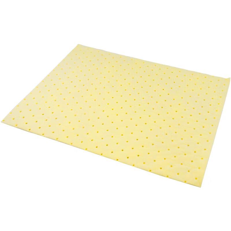 海斯迪克 HKA-43 工业吸油棉(100片) 应急吸附棉 黄色40cm*50cm*3mm按包销售