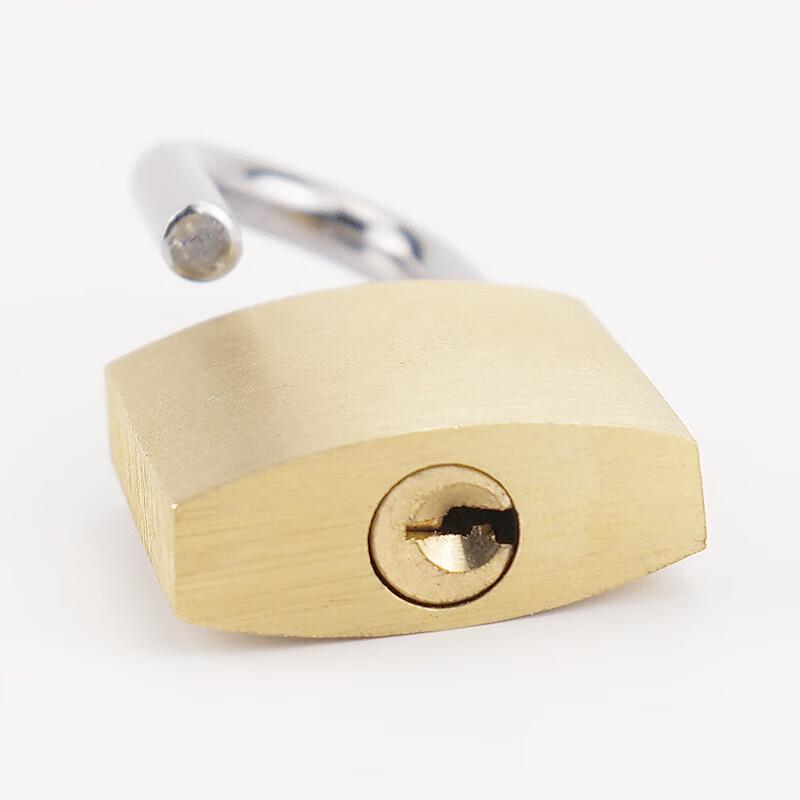 海斯迪克 HKT-237 黄铜挂锁 电力表箱锁 32mm短梁通开  2把起订按把销售