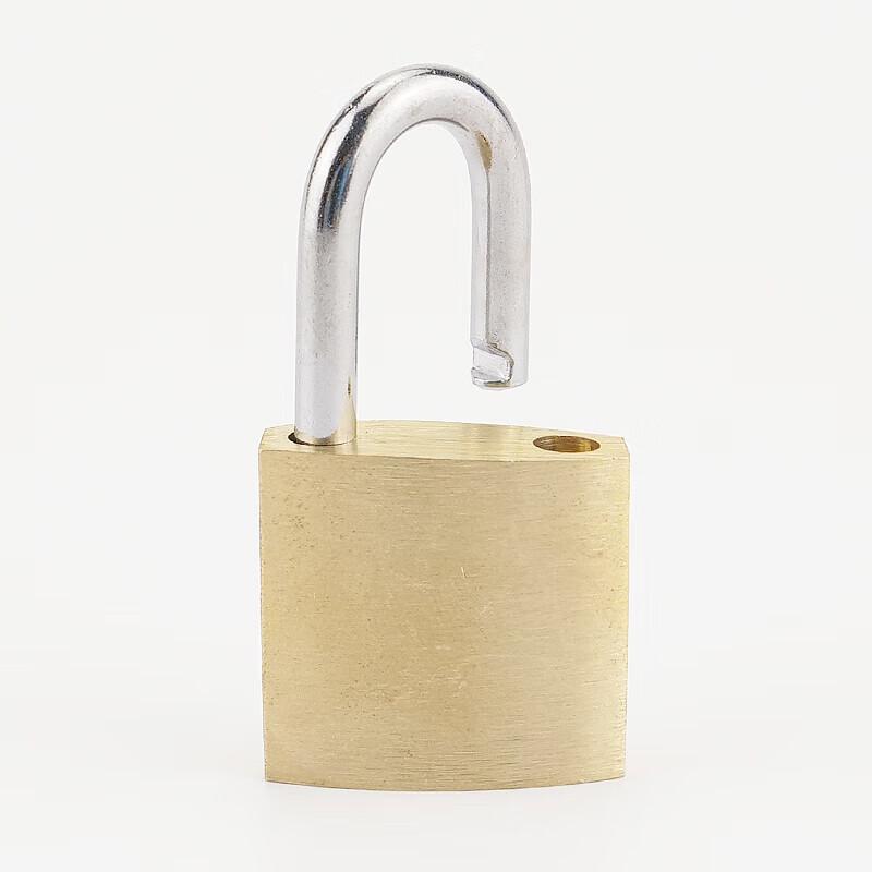海斯迪克 HKT-237 黄铜挂锁 电力表箱锁 32mm短梁通开  2把起订按把销售