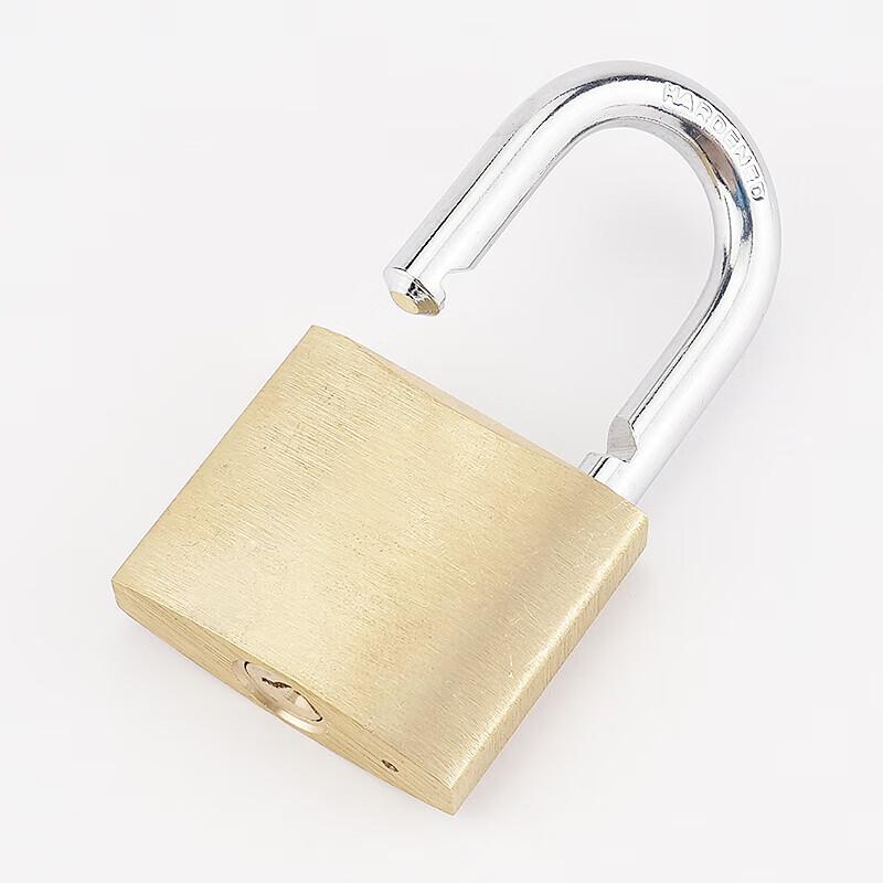 海斯迪克 HKT-237 黄铜挂锁 电力表箱锁 32mm短梁通开  2把起订按把销售