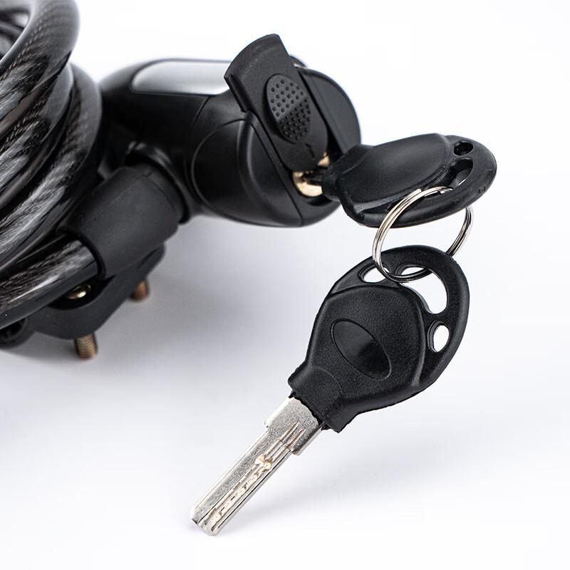 海斯迪克 HKT-179 自行车锁 山地单车电动车锁 亮黑1.2米按个销售 海斯迪克 HKT-179 自行车锁 山地单车电动车锁 亮黑1.2米按个销售