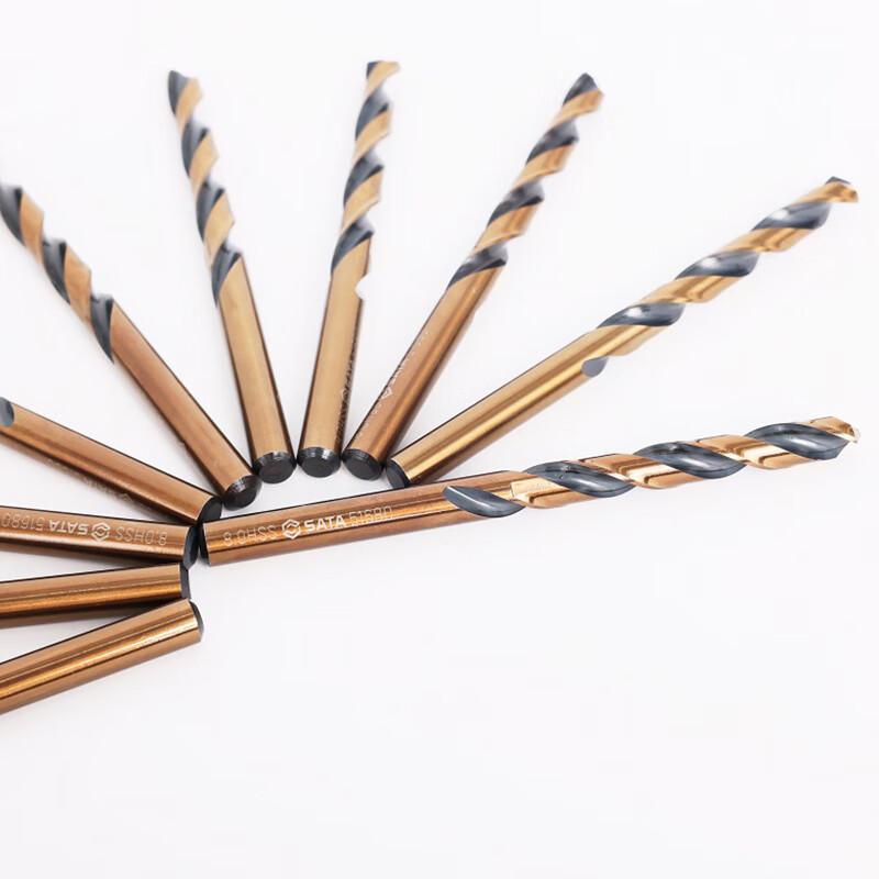 世达 52660 高速钢全磨制黑金麻花钻套装 10件套 6.0MM按（套）销售