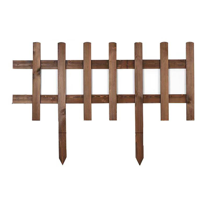 月桐 YT-S0423 防腐木围栏碳化栅栏木篱笆围挡 1000×500×800mm 板厚7mm 板宽40mm 棕色 4片起订按片销售