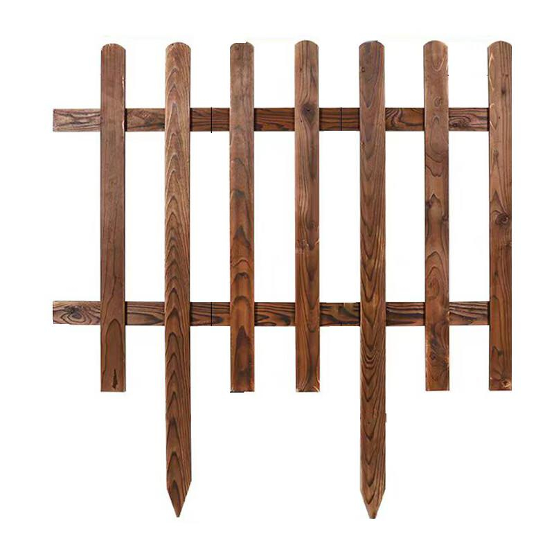 月桐 YT-S0438 防腐木围栏碳化栅栏木篱笆围挡 1000×800×1100mm 板厚13mm 板宽75mm 棕色 2片起订按片销售