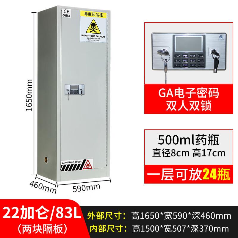 谷司帝 GI-DMG022 毒麻药品柜 22gal(83L) 白色按台销售