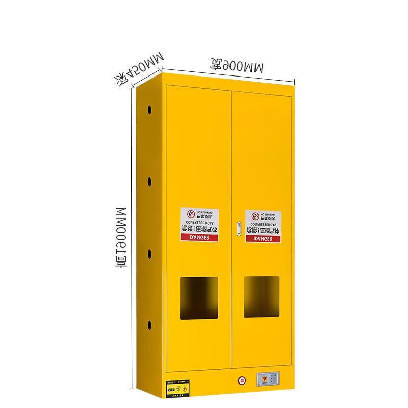 谷司帝 GI-QPG0201-W 白色气瓶柜 一代报警双瓶 1900×900×450mm 白色按台销售