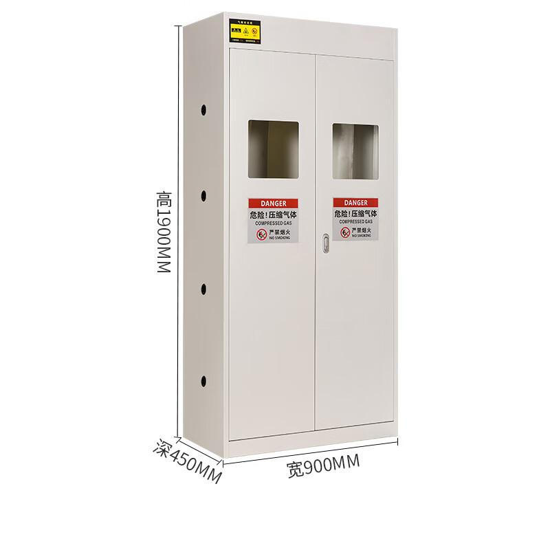 谷司帝 GI-QPG0202-W 白色气瓶柜 二代报警双瓶 1900×900×450mm 白色按（台）销售