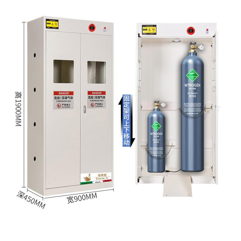 谷司帝 GI-EX0214-W 全防爆双瓶气瓶柜二氧化碳 W900*D450*H1900mm 白色按（个）销售