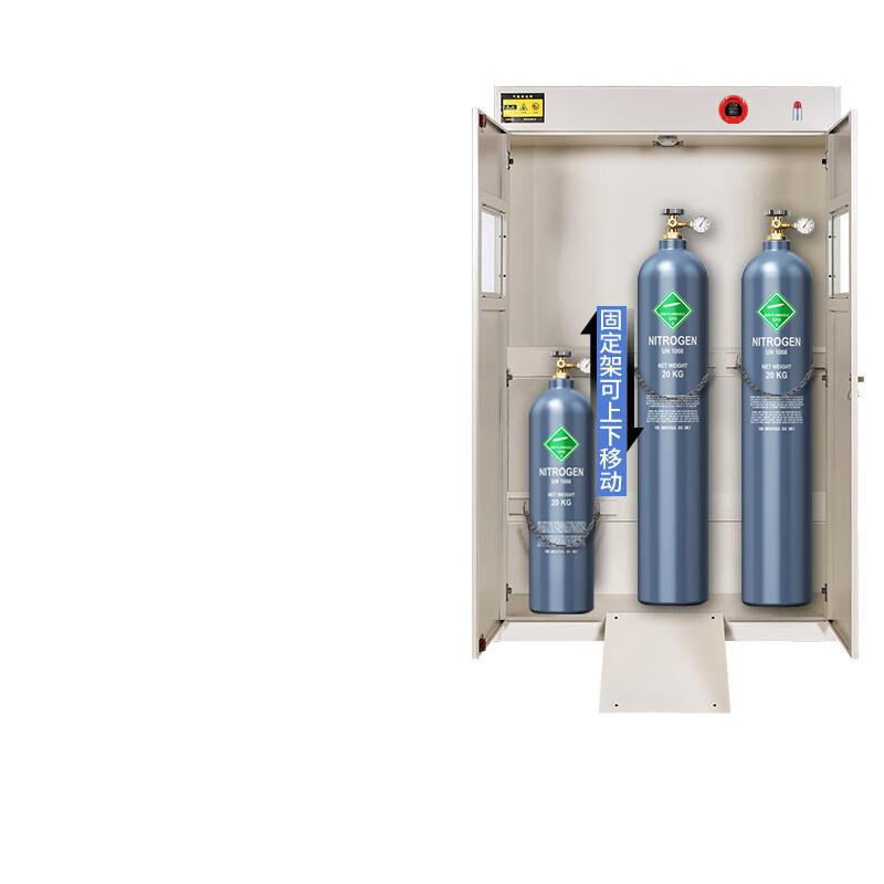 谷司帝 GI-EX0310-W 全防爆三瓶气瓶柜氢气 W1200*D450*H1900mm 白色按个销售