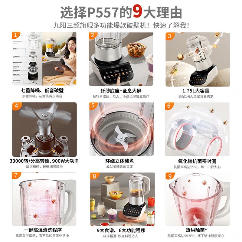 九阳 L18-P557 破壁机1.75L按（台）销售
