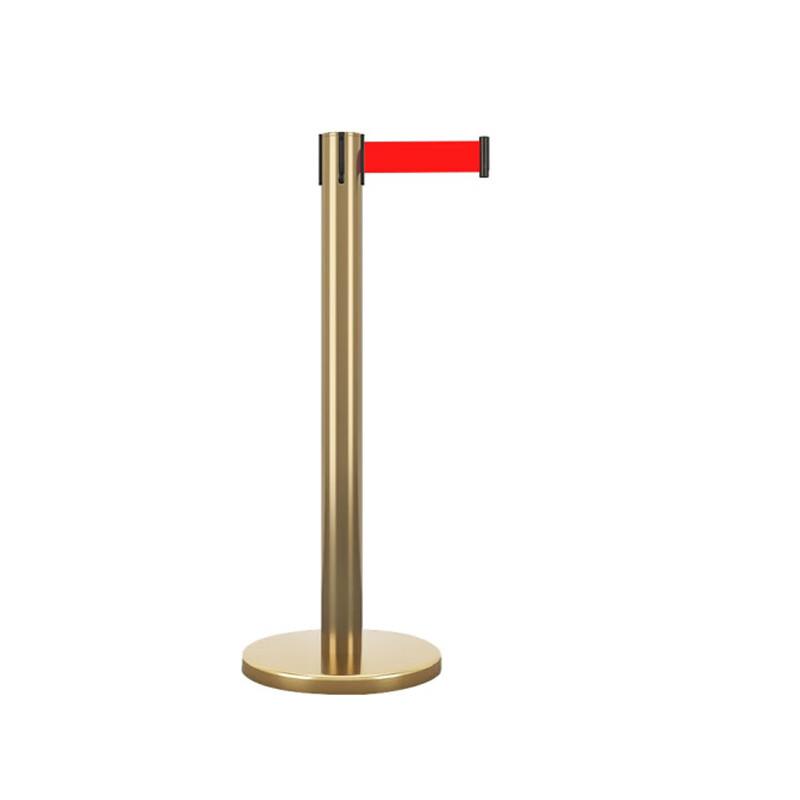 月桐 YT-Y0003 不锈钢一米线伸缩带隔离柱 配3米红色带子 63×320×890mm 2个起订按个销售