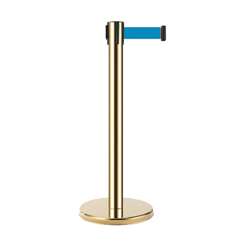 月桐 GYT-UX65 钛金伸缩带隔离柱 2米伸缩带浅蓝色63×320×890mm 2个起订按个销售