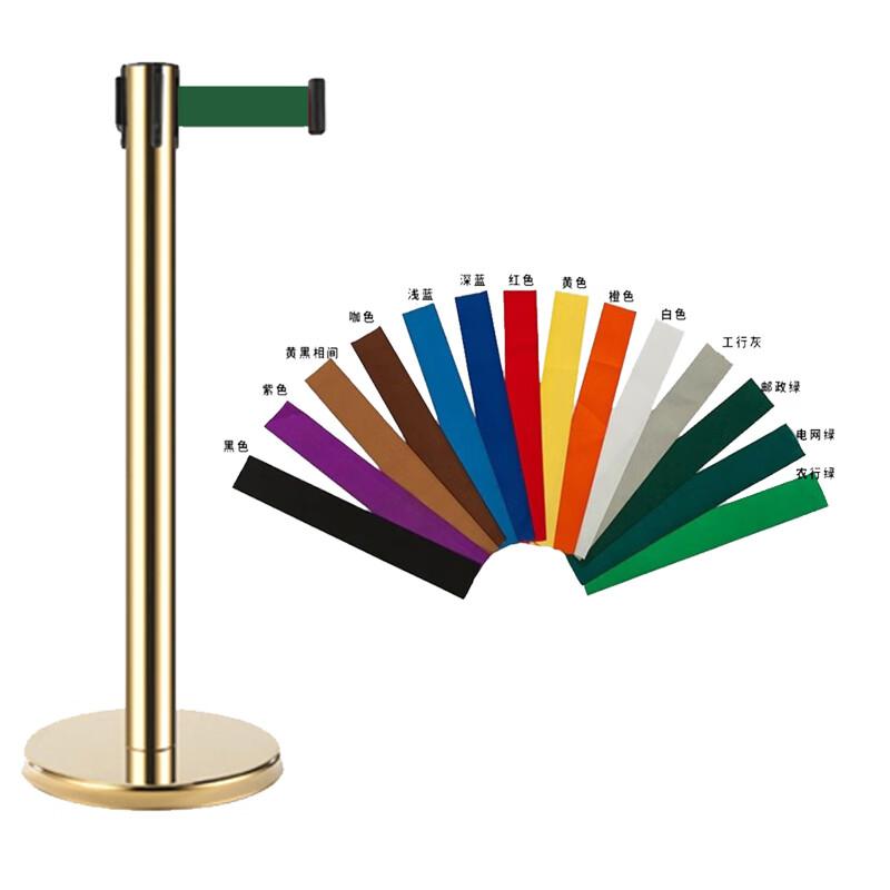 月桐 GYT-UX65 钛金伸缩带隔离柱 2米伸缩带浅蓝色63×320×890mm 2个起订按个销售