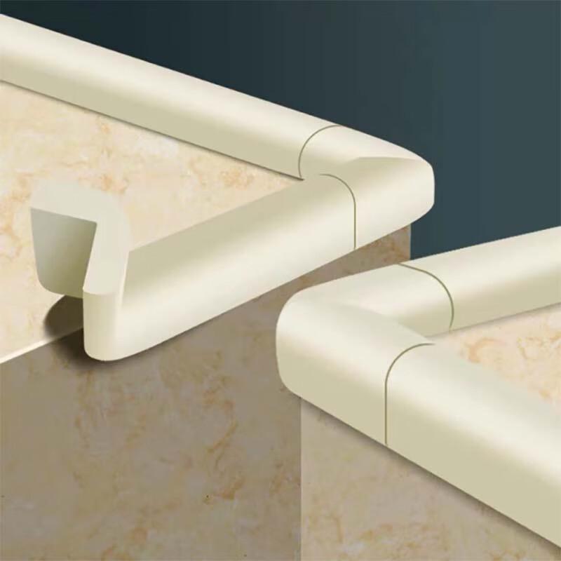 月桐 YT-FZTL3 全背胶高粘防护条 防撞护条 L型200×3.2cm 厚1.2cm 米白色 12条起订按条销售