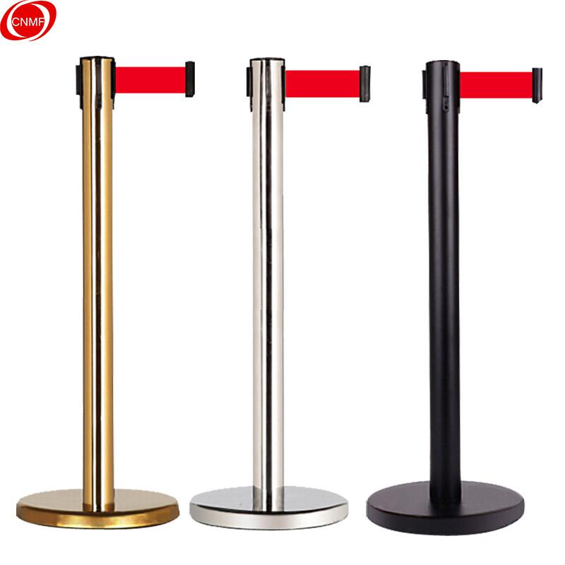 谋福 188 隔离带伸缩带一米线围栏 隔离护栏 隔离带栏杆 2米不锈钢款(加厚底座)  2根起订按（根）销售
