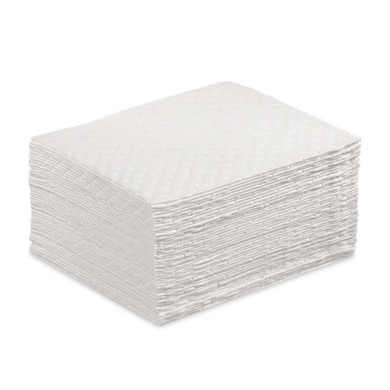 谋福 8261 工业吸油棉 吸油毡 100片/箱（白色款 尺寸：40cm*50cm*3mm）按（箱）销售