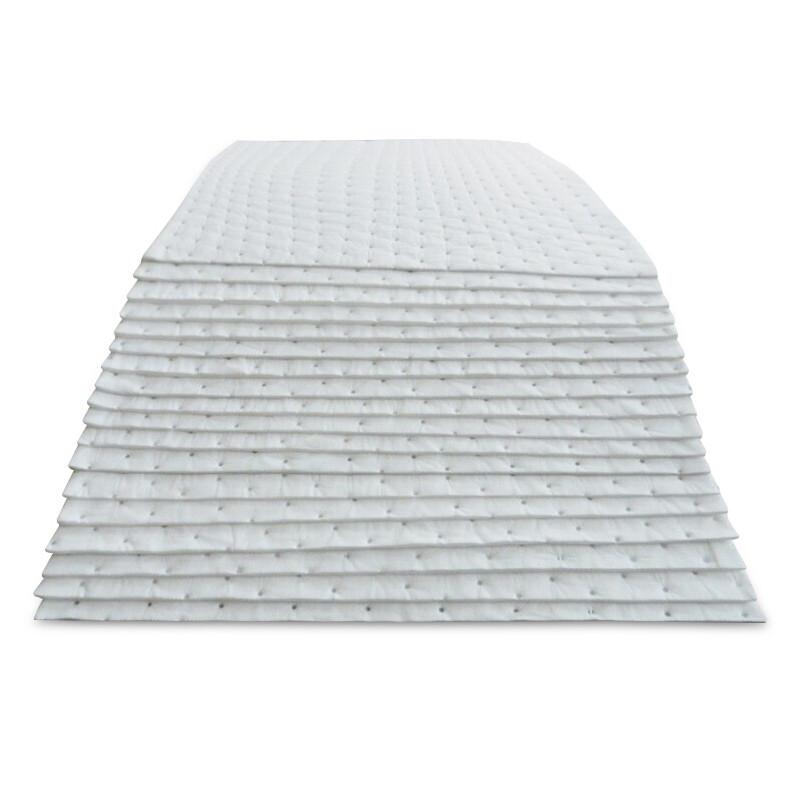 谋福 8261 工业吸油棉 吸油毡 100片/箱（白色款 尺寸：40cm*50cm*3mm）按（箱）销售