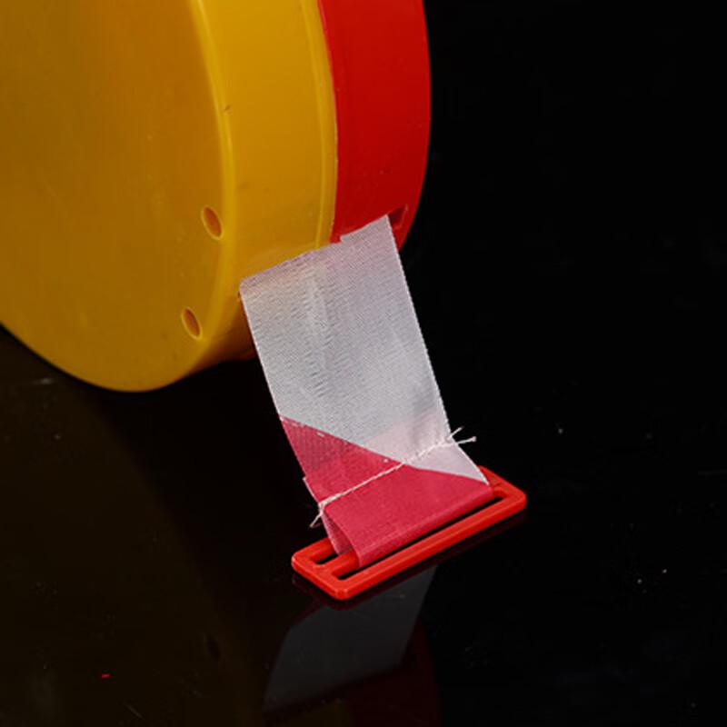 谋福 6380 警戒线盒装警示带 (盒装5cm*125m警戒线黄白)  3个起订按（个）销售