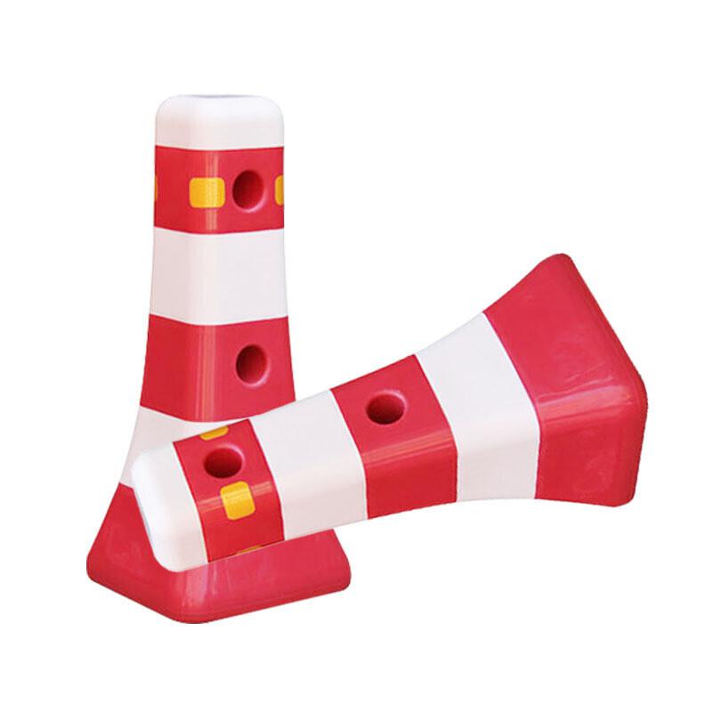 谋福 9620 塑料隔离墩 隔离护栏围栏 红白色  2个起订按（个）销售