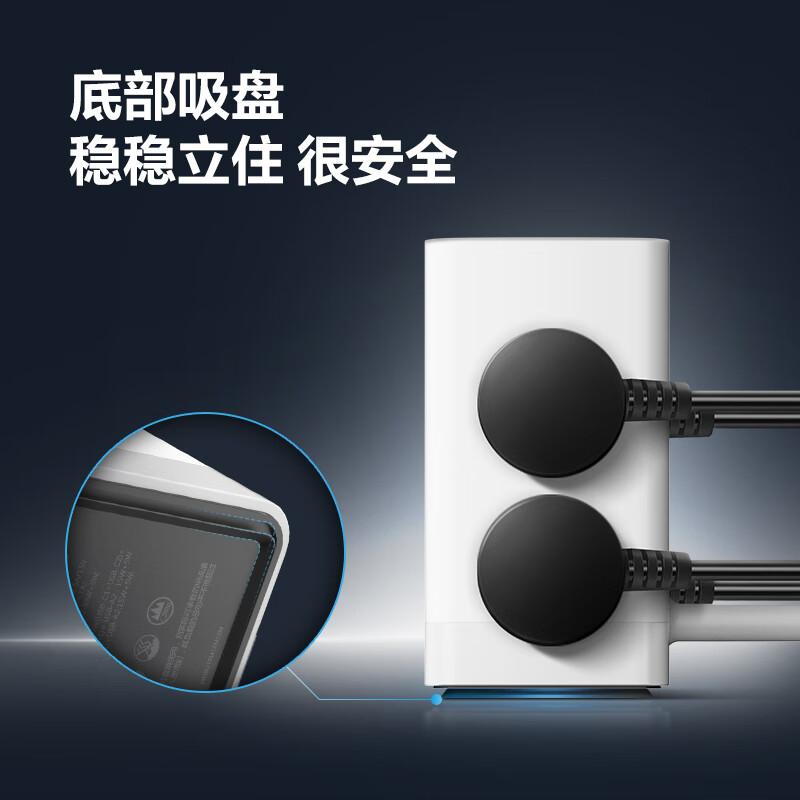 公牛 GNV-ML1356 智能立式数显快充插座 2C2A+6插孔 1.5米 白色按个销售
