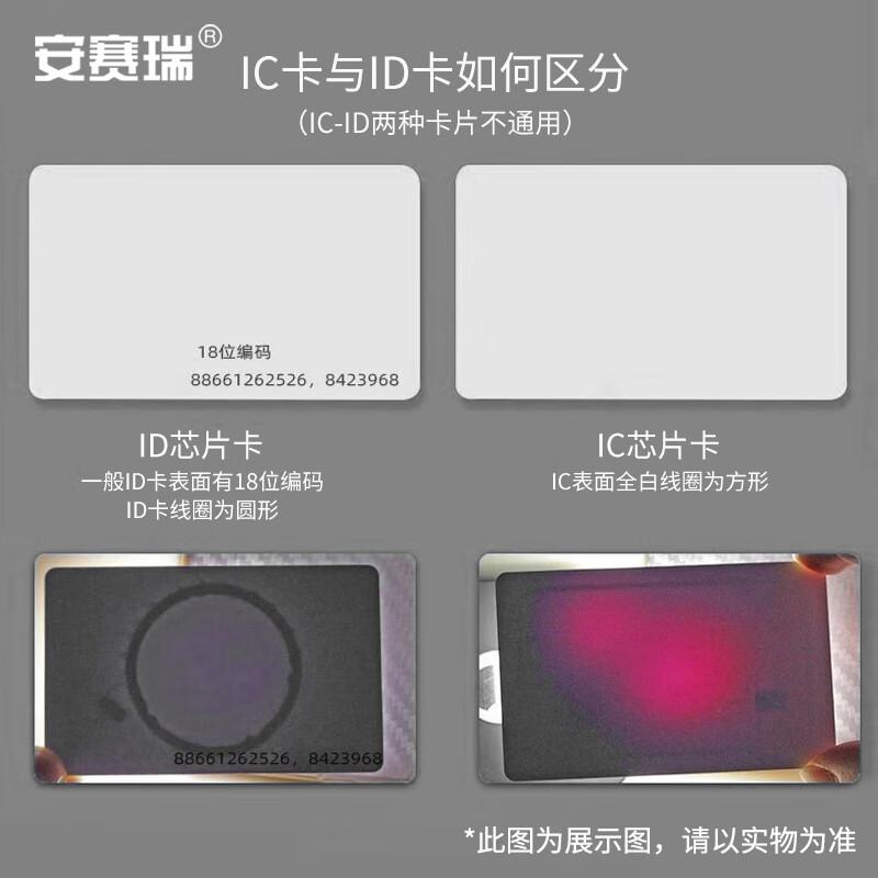 安赛瑞 8G00004 ID卡 办公室小区停车场电梯不可复制门禁白卡 85.5x54x0.8mm 25张装按（包）销售