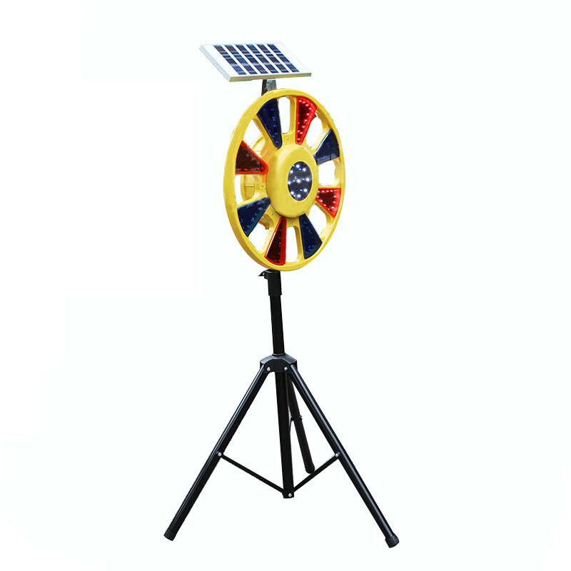 谋福 1218 交通信号太阳能回转灯led红蓝爆闪灯 太阳能回转灯（回转灯整套含支架）按（套）销售