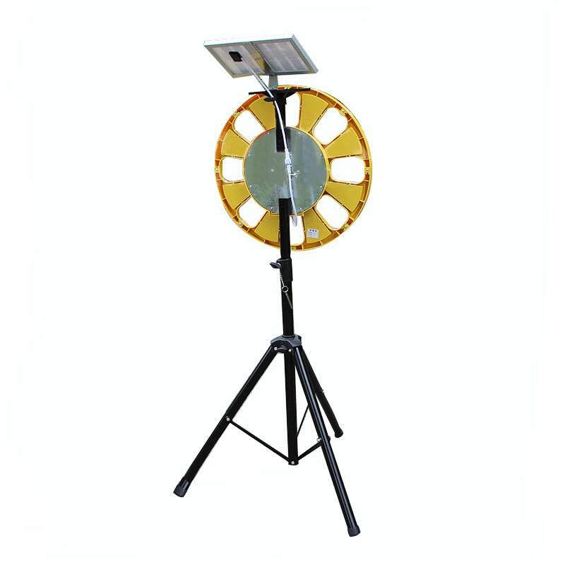 谋福 1218 交通信号太阳能回转灯led红蓝爆闪灯 太阳能回转灯（回转灯整套含支架）按（套）销售