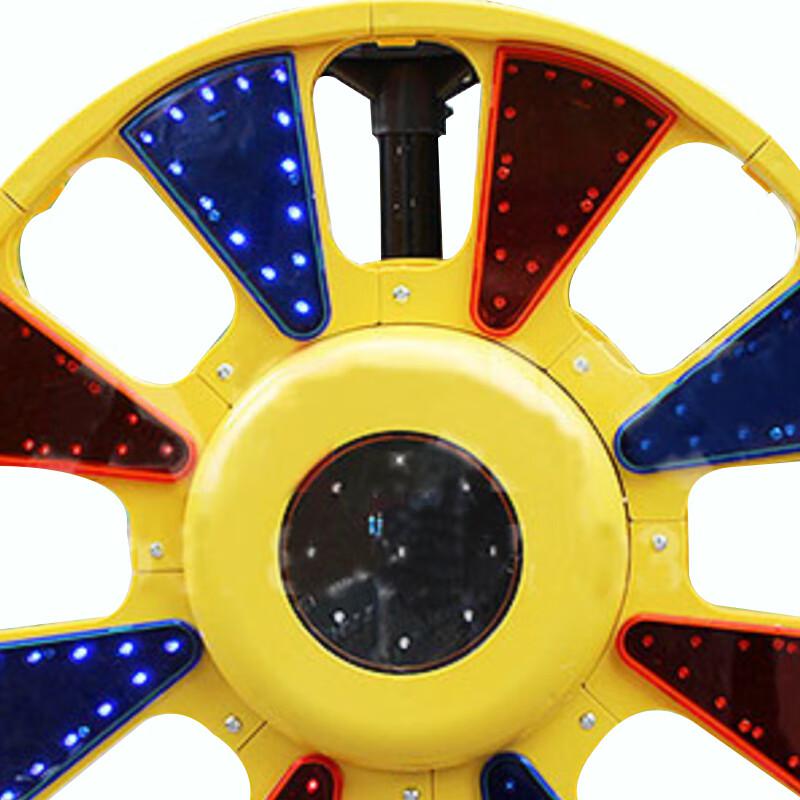 谋福 1218 交通信号太阳能回转灯led红蓝爆闪灯 太阳能回转灯（回转灯整套含支架）按（套）销售