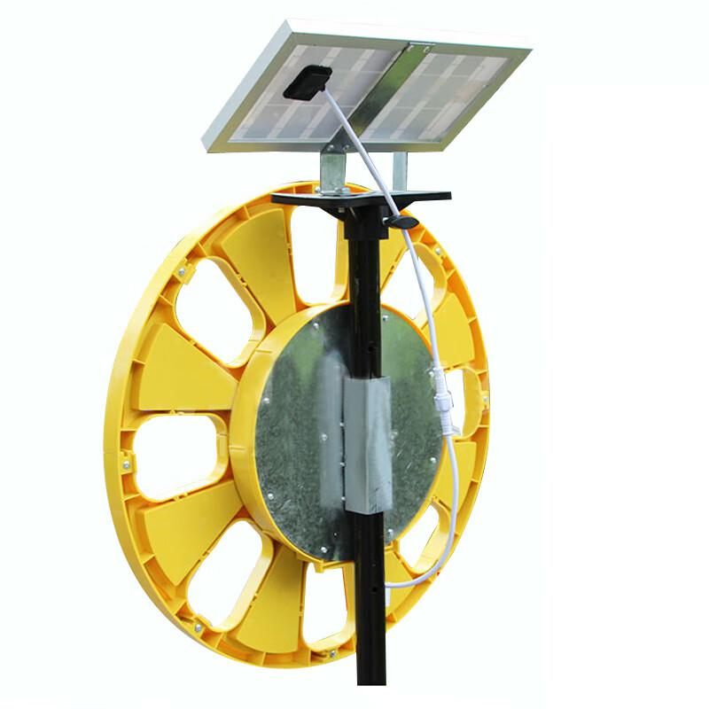 谋福 1218 交通信号太阳能回转灯led红蓝爆闪灯 太阳能回转灯（回转灯整套含支架）按（套）销售